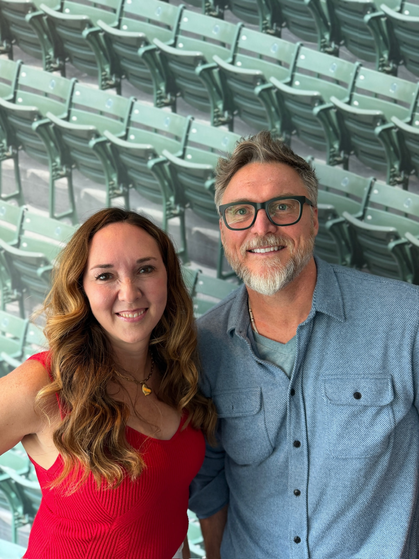 Dr. Lori Gerber and Jon Ritchie together at the ballpark